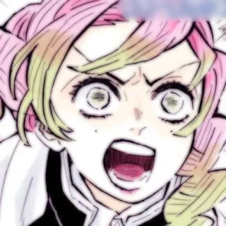 🤬 Mitsuri Kanroji Demon Slayer Anime, Demon Slayer, Mitsuri Kanroji, Manga whatsapp sticker