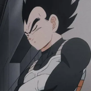 😂 Vegeta Dragon Ball Z Vegeta, Dragon Ball Z, anime, manga, Saiyan, prince telegram sticker