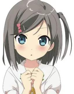 🙏 anime, girl, cute, cartoon, character telegram sticker