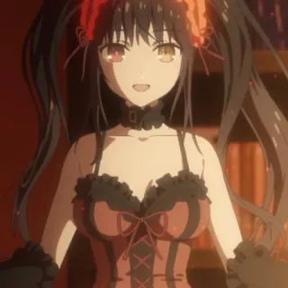 😃 Tokisaki Kurumi Date A Live อนิเมะ, ผู้หญิง, Date A Live, Tokisaki Kurumi whatsapp sticker