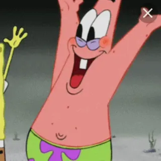 🍦 Patrick Star Spongebob Squarepants Dessin animé, Nickelodeon, Ami, Étoile de mer telegram sticker
