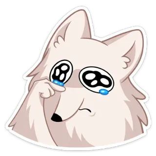😭 cane, piangere, lacrime, triste, emoji, sticker telegram sticker