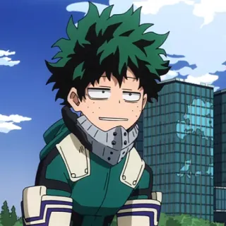 🥦 Izuku Midoriya My Hero Academia anime, My Hero Academia, Izuku Midoriya, deku, character, manga telegram sticker