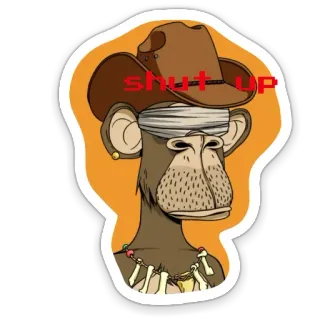 Bored Apes whatsapp stickers