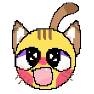 🐱 chat, chaton, emoji, animal, mignon, kawaii whatsapp sticker