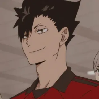 🥇 Kuroo Tetsurou Haikyuu!! Anime, Haikyuu, Kuroo Tetsurou, Manga, Personnage whatsapp sticker