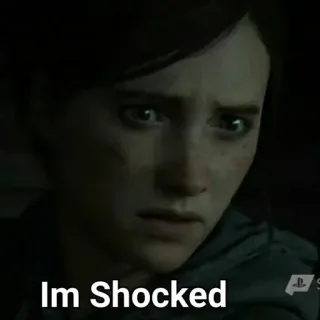 😳 Ellie Williams The Last of Us Im Shocked videojuego, ellie, impactada, tlou telegram sticker