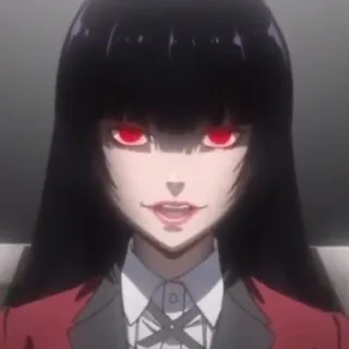 Kakegurui Caps whatsapp stickers