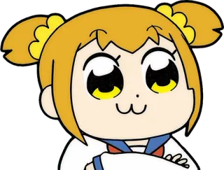 🧐 Popuko Pop Team Epic Popuko, Pop Team Epic, Anime, Manga, Cartoon, Niedlich, Lustig, Meme telegram sticker