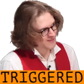 😬 TRIGGERED triggered, meme, reazione whatsapp sticker