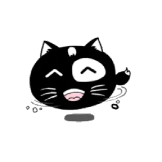 😄 gato, animal, dibujos animados, dedo corazón, ofensivo telegram sticker