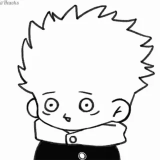 😈 @Hawks Anime, Cartoon, Manga, Karakter, Expressie, Kawaii telegram sticker