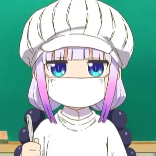 💜 Kanna Kamui Miss Kobayashi's Dragon Maid Anime, Drago, Carino, Kanna, Kamui, Miss Kobayashi's Dragon Maid telegram sticker