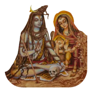 ✨ Shiva Hinduism, Shiva, Parvati, Ganesha, Indian religion telegram sticker