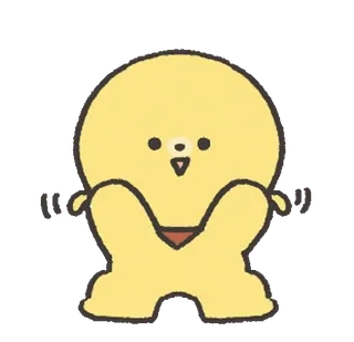 🐶 cute, yellow, bear, animal whatsapp sticker