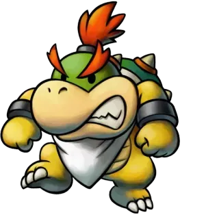 😠 Bowser Jr. mario, nintendo, cattivo, bowser, jr, videogioco, personaggio telegram sticker