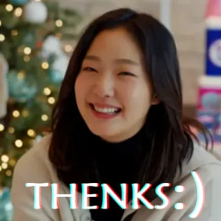 🥰 THENKS :) grazie, saluto, sorridente, amichevole telegram sticker