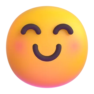 😊 อิโมจิ, มีความสุข, ยิ้ม, น่ารัก telegram sticker