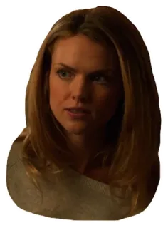 😟 woman, person, portrait, female, blonde hair, actress whatsapp sticker