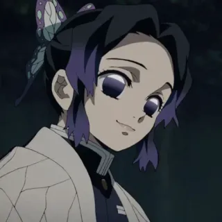 🦋 Shinobu Kocho Demon Slayer Аниме, Клинок, рассекающий демонов, Шинобу Кочо, Бабочка, Манга, Персонаж whatsapp sticker