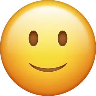 🙂 smiley face, emoji, smile, happy, yellow telegram sticker