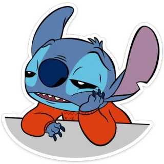 😫 Stitch สติทช์, ลิโล่แอนด์สติทช์, ดิสนีย์, การ์ตูน, เอเลี่ยน, น่ารัก, ตัวละคร telegram sticker