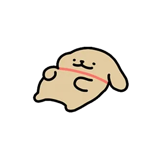 🦮 Dessin animé, Mignon, Animal, Chien, Simple telegram sticker