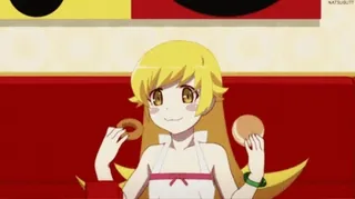 🍩 Shinobu Oshino Monogatari Anime, Personaje, Dona, Monogatari, Shinobu Oshino whatsapp sticker