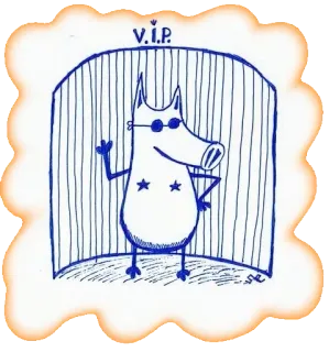 👹 v.i.p. vip, desenho animado, cachorro, ilustração, fofo, adesivo telegram sticker
