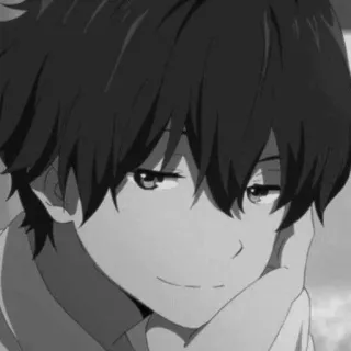 🕸 Anime, Mangá, Menino, Retrato, Expressão facial telegram sticker