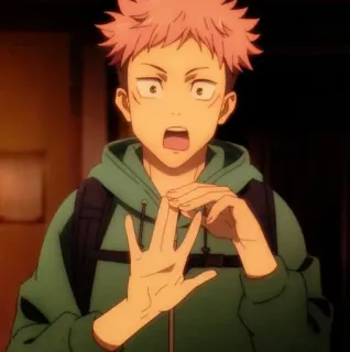 🖤 Yuji Itadori Jujutsu Kaisen anime, manga, character, Yuji Itadori, Jujutsu Kaisen whatsapp sticker