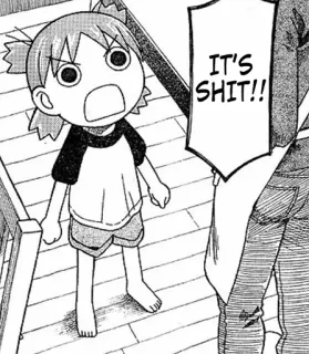 🍀 IT'S SHIT!! Anime, Mangá, Ofensivo, Desenho animado, Bravo, Criança whatsapp sticker