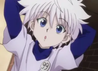 😁 Killua Hunter x Hunter Killua Zoldyck, anime, hunter x hunter, cartoon telegram sticker