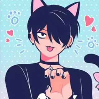 🔗 catboy, anime, cute, kawaii, chibi, petplay telegram sticker