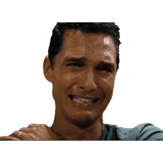 😭 泣く, 悲しい, 感情的, 俳優, 男 telegram sticker