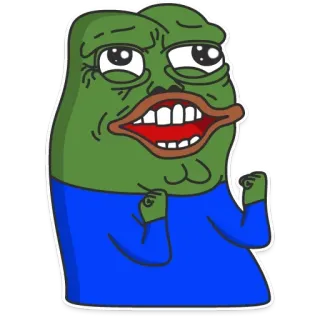 😝 Pepe the Frog 페페 더 프로그, 밈, 인터넷 밈, 만화, 개구리 whatsapp sticker