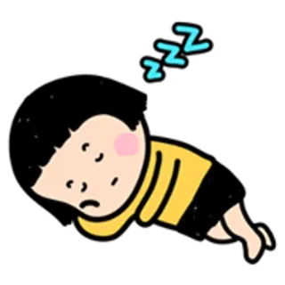 👧 ZZZ sleeping, cartoon, zzz, tired, sleepy telegram sticker
