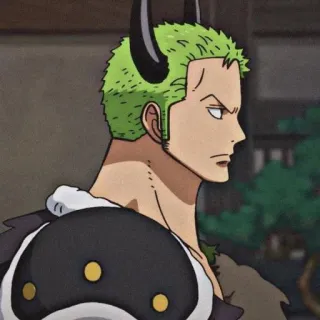 🌽 Roronoa Zoro One Piece anime, one piece, zoro, roronoa zoro, pirate hunter, swordsman telegram sticker
