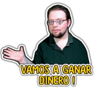 🤑 VAMOS A GANAR DINERO ! uang, menang, keuangan, investasi, sukses, kekayaan telegram sticker