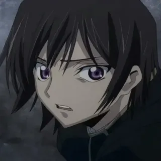 🧩 Lelouch Lamperouge Code Geass アニメ, ルルーシュ, コードギアス, キャラクター, 日本アニメ whatsapp sticker