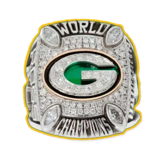 💍 WORLD CHAMPIONS sepak bola, cincin juara, Green Bay Packers, olahraga, NFL telegram sticker