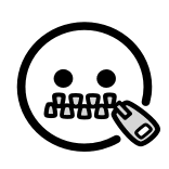 🤐 black, solid, background, empty, color whatsapp sticker