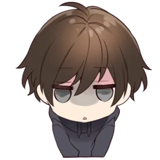 😶 Anime, Chibi, Triste, Fatigué, Ennuyé telegram sticker