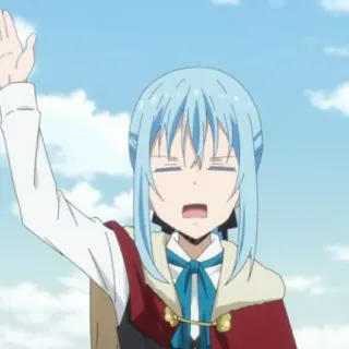 🦕 Rimuru Tempest That Time I Got Reincarnated as a Slime Anime, Charakter, Rimuru, Tempest, Meine Wiedergeburt als Schleim whatsapp sticker