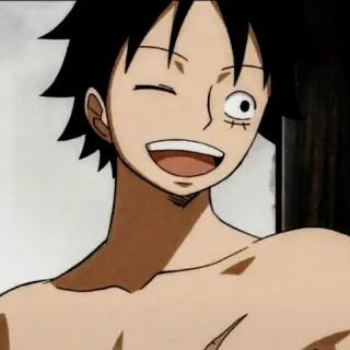 🍖 Luffy One Piece 애니메이션, 원피스, 루피, 만화, 망가 telegram sticker