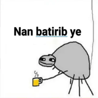 🍞 Nan batirib ye araignée, tasse, café, boisson, dessin animé telegram sticker