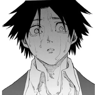 😦 anime, manga, llorando, triste, emocional, chico telegram sticker