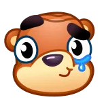 Bear Emoji telegram emojis 🥲