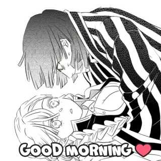 ❤️ GOOD MORNING Anime, Buongiorno, Cartoni animati, Manga telegram sticker