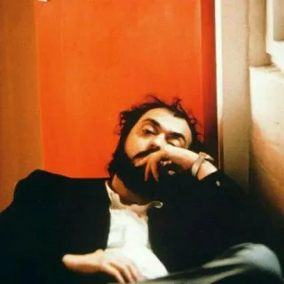 😕 Stanley Kubrick director, filmmaker, portrait, icon, man, beard telegram sticker